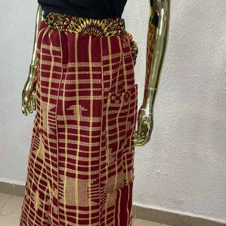 African Print Wide-Leg Culottes