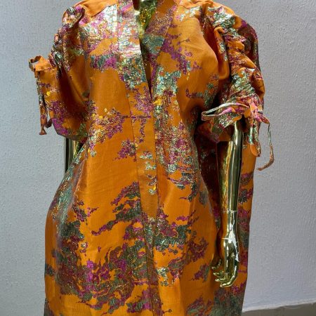 Golden Aura Kimono Dress