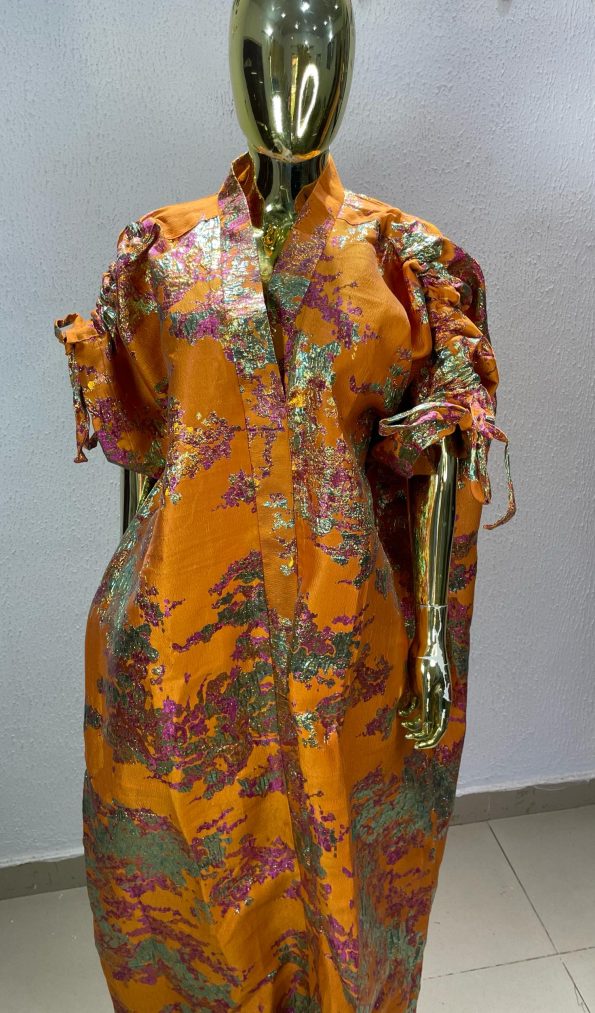Golden Aura Kimono Dress