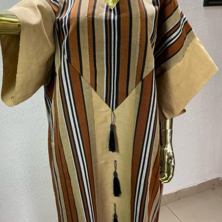 Tribal Stripes Tassel Kaftan