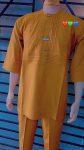 Golden Prestige Men's Traditional Two-Piece Set – Mustard Gold