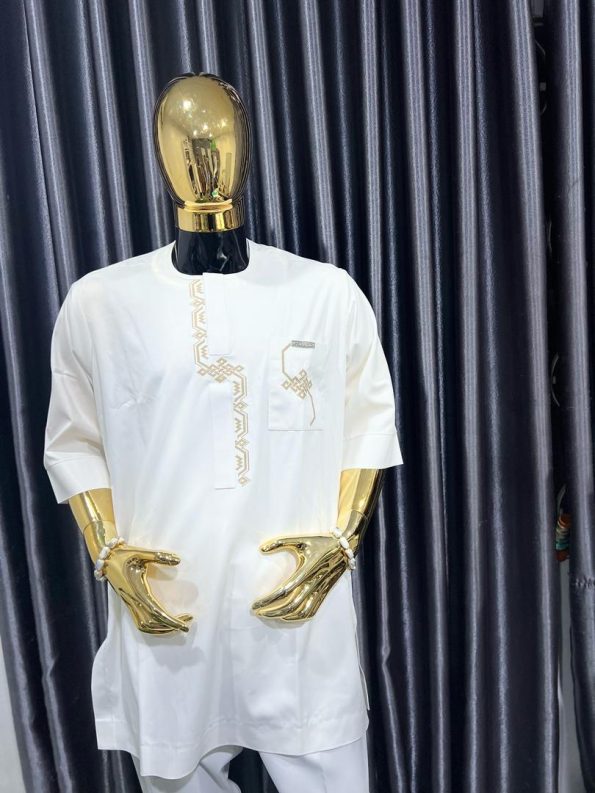 Ivory Majesty Kaftan Set