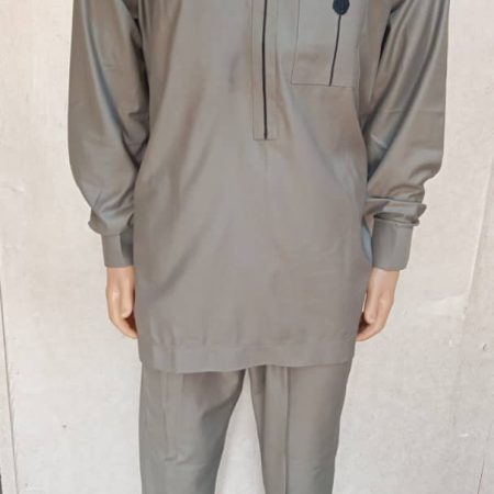 Men’s Olive Green Long Sleeve Senator Wear with Minimalist Black Detailing