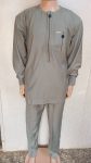 Men’s Olive Green Long Sleeve Senator Wear with Minimalist Black Detailing