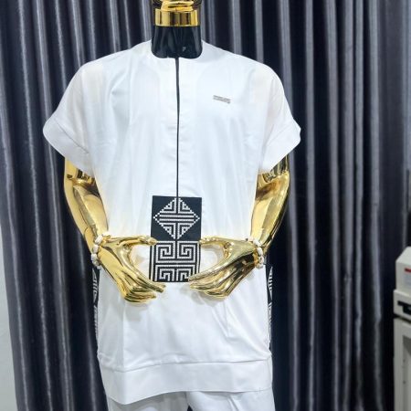 Monarch White Luxe Set with Tribal Accent