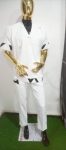 Urban Luxe Men's Designer Two-Piece Set – White with Black Accents